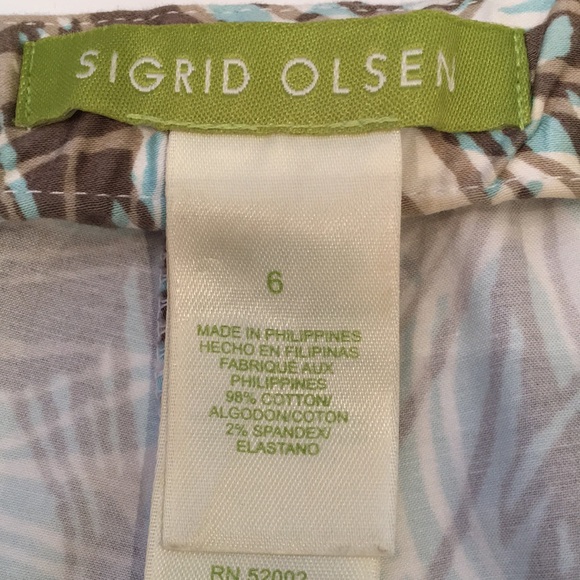 Sigrid Olsen Fun Print Pants - Picture 4 of 5